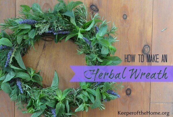 An herbal wreath is such a nice way to bring nature-inspired decor into your home and, if you have an herb garden, it could be an extremely frugal craft project. Here's all the instructions to make your own to brighten up your home with this lovely smelling wreath! 