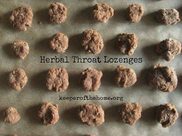 Homemade Herbal Throat Lozenges for Cough, Cold, and Flu - Keeper of the Home