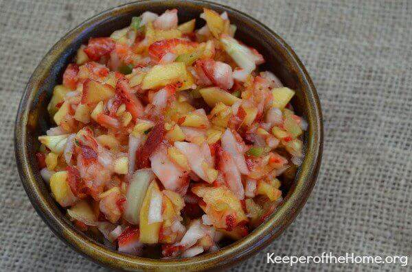 Strawberry-Peach Salsa Recipe Strawberry-Peach Salsa Recipe